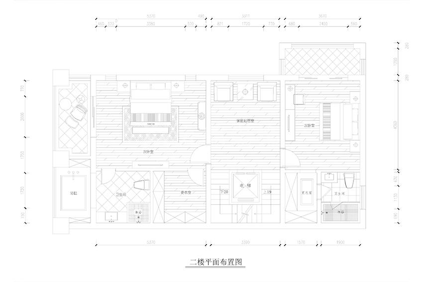 二楼平面图 二楼平面图